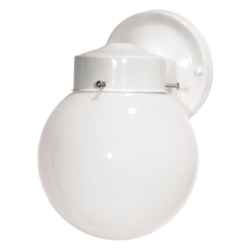 Gloss White Outdoor Wall Light by Nuvo Lighting
