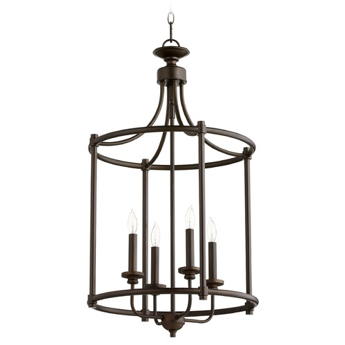 Quorum Lighting Rossington Oiled Bronze Pendant by Quorum Lighting 6822-4-86