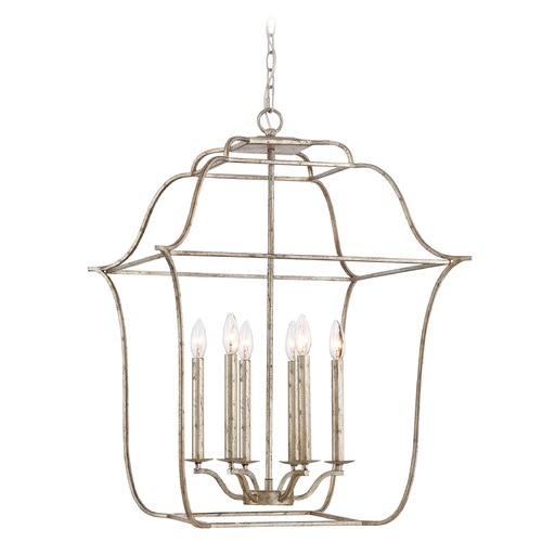 Quoizel Lighting Gallery Century Silver Leaf Pendant by Quoizel Lighting GLY5206CS