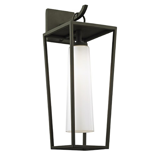 Mission Beach Textured Black Outdoor Wall Light by Troy Lighting