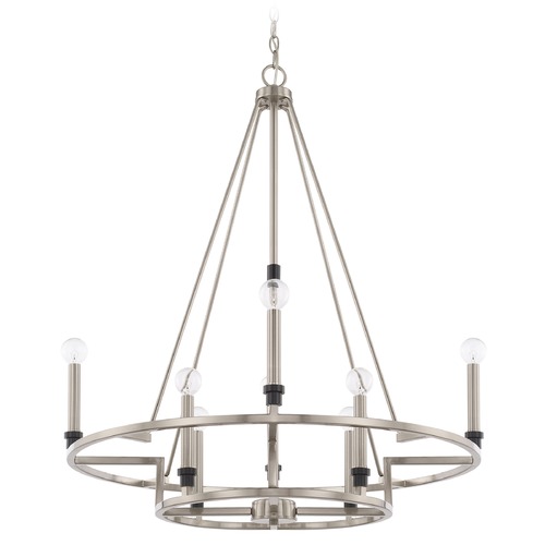 Capital Lighting Tux 29-Inch Wide Chandelier in Black Tie by Capital Lighting 425281BT