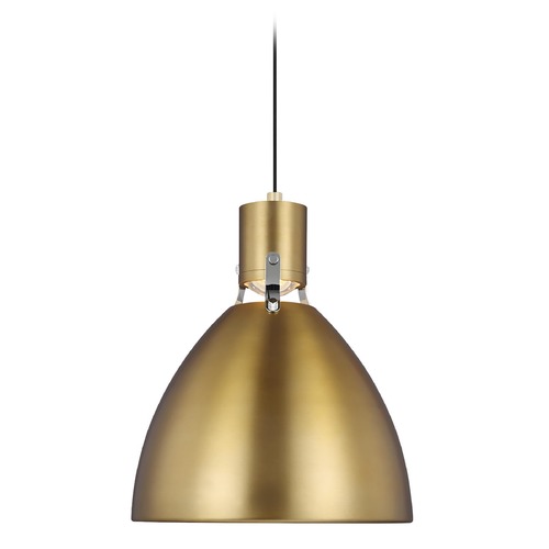 Visual Comfort Studio Collection Brynne Burnished Brass LED Pendant by Visual Comfort Studio P1442BBS-L1
