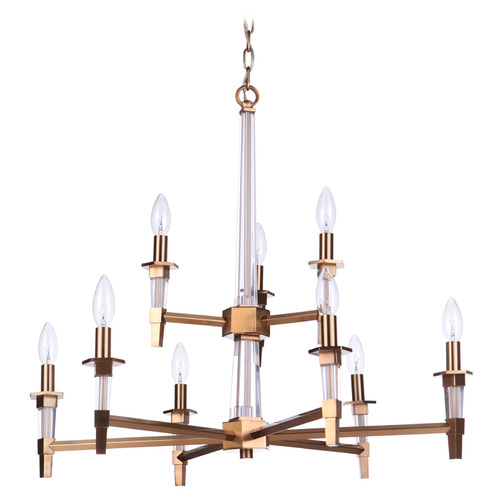 Tarryn Satin Brass Chandelier by Craftmade Lighting
