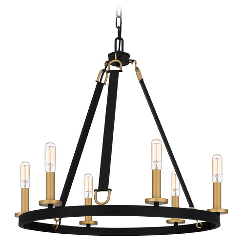 Quoizel Lighting Graylyn Chandelier in Matte Black by Quoizel Lighting GRA5024MBK