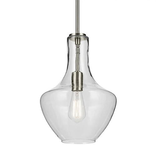 Kichler Lighting Everly Brushed Nickel Pendant Light with Urn Shade