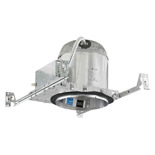 Recesso Lighting by Dolan Designs 6-Inch New Construction GU24 Recessed Can Light IC & Airtight Flat Ceiling IC662