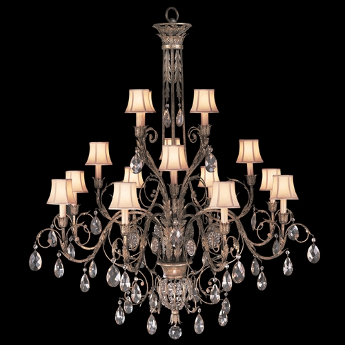 Fine Art Lamps a Midsummer Nights Dream Cool Moonlit Patina Crystal Chandelier