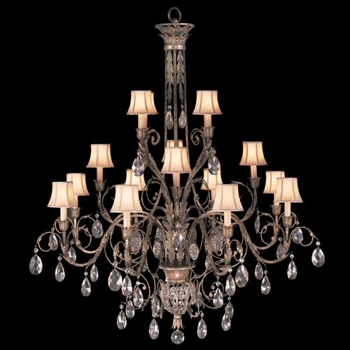 Fine Art Lamps Fine Art Lamps a Midsummer Nights Dream Cool Moonlit Patina Crystal Chandelier 136740ST