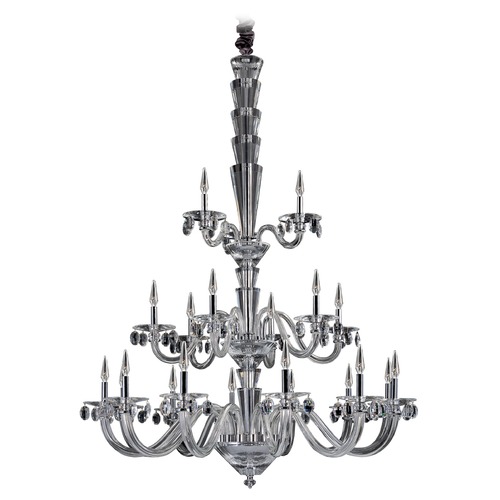 Allegri Lighting Art Deco Chandelier Chrome Fanshawe by Allegri Crystal 11520-010-FR001