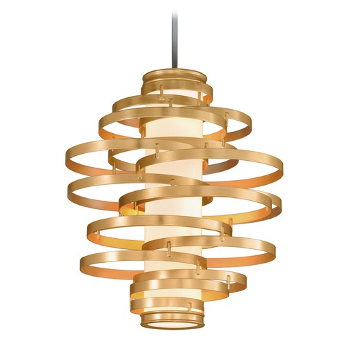 Corbett Lighting Vertigo Gold Leaf LED Pendant by Corbett Lighting 225-44