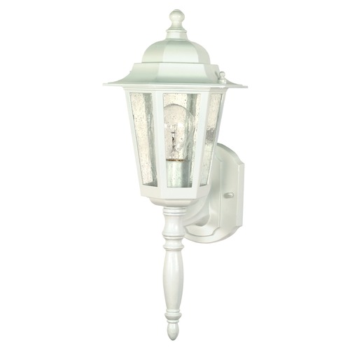 Central Park White Outdoor Wall Light by Nuvo Lighting