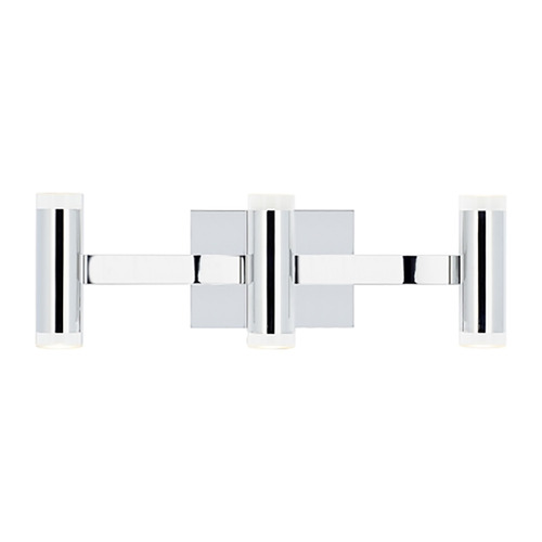 Visual Comfort Modern Collection Visual Comfort Modern Collection Sean Lavin Dobson Ii Chrome LED Bathroom Light 700BCDBS3HC-LED930