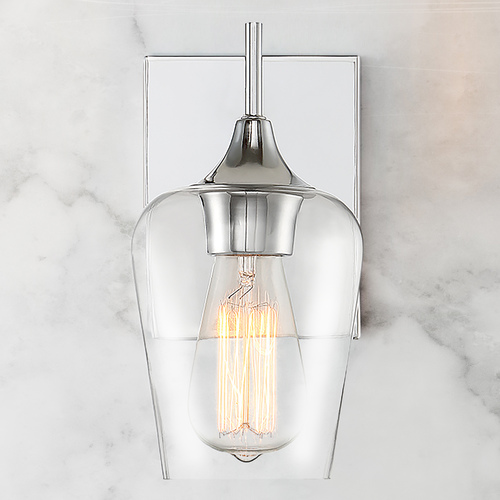 Octave Wall Sconce in Polished Chrome by Savoy House