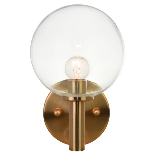 Cosmo Aged Gold Sconce by Matteo Lighting