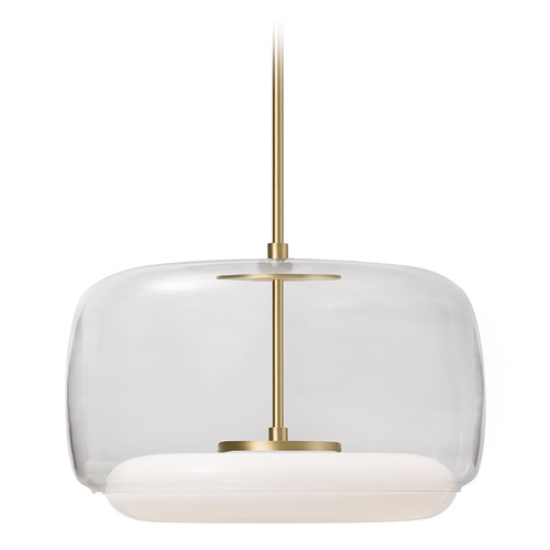 Kuzco Lighting Enkel Brushed Gold LED Pendant by Kuzco Lighting PD70615-CL/BG