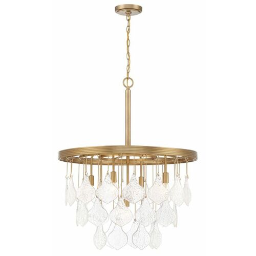 Craftmade Lighting Vesi 26-Inch Crystal Pendant in Satin Brass by Craftmade Lighting P981SB5