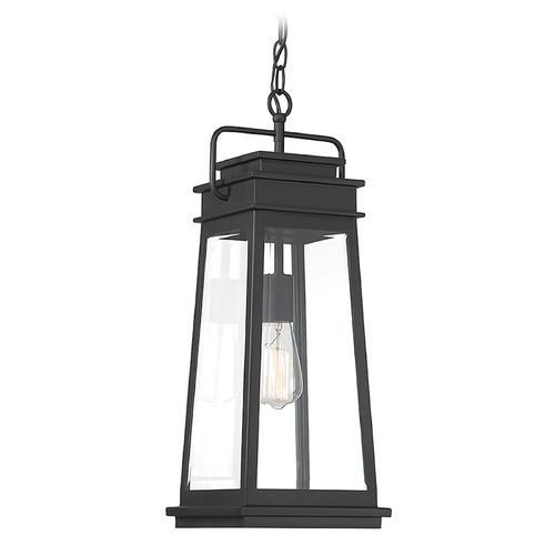 Boone 22-Inch Outdoor Hanging Light in Matte Black by Savoy House