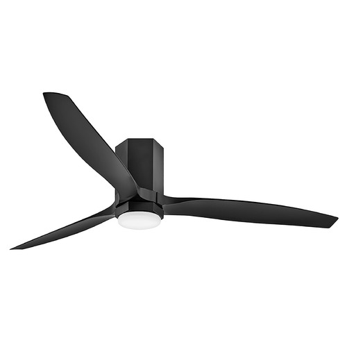 Hinkley Hinkley Facet Matte Black LED Ceiling Fan with Light 905860FMB-LDD