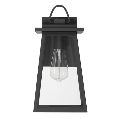 Hunter Fan Company Ivory Dusk Matte Black Outdoor Wall Light