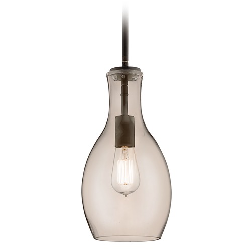 Kichler Lighting Everly 13.75-Inch High Olde Bronze Pendant by Kichler Lighting 42456OZCP