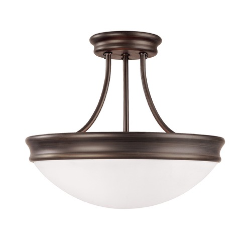 Hansen 14-Inch Semi-Flush in Oil Rubbed Bronze by Capital Lighting