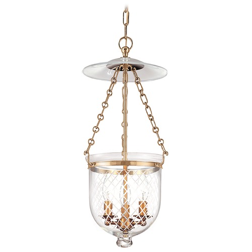 Hudson Valley Lighting Hudson Valley Lighting Hampton Aged Brass Pendant Light with Bowl / Dome Shade 252-AGB-C2