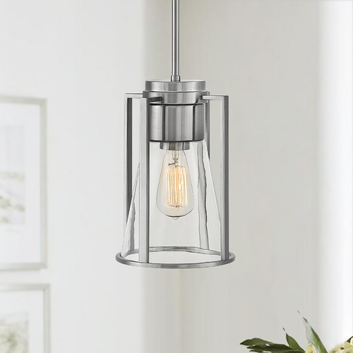 Refinery 7.75-Inch Pendant in Brushed Nickel by Hinkley Lighting