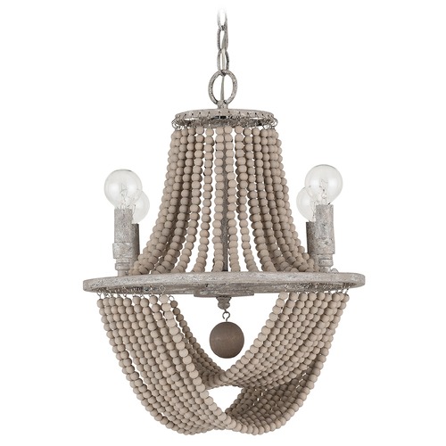 Capital Lighting Kayla 15.25-Inch Chandelier in Mystic Sand by Capital Lighting 429541MS