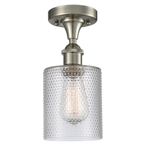 Cobbleskill Brushed Satin Nickel Semi-Flush Mount by Innovations Lighting