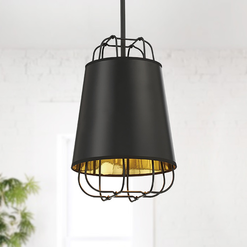 Tura Black & Gold Pendant by Eurofase Lighting
