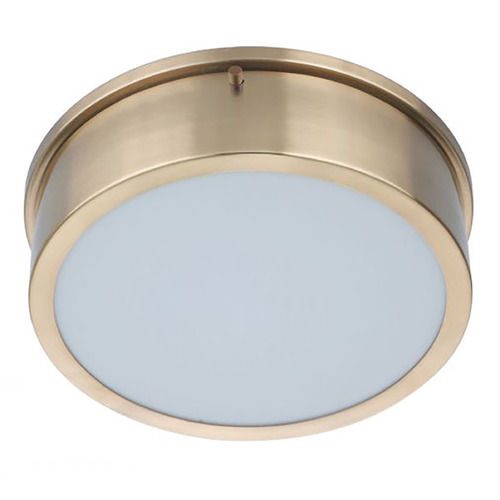 Fenn Satin Brass LED Flush Mount by Craftmade Lighting
