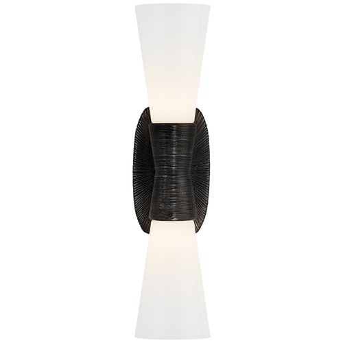 Kelly Wearstler Utopia Bath Sconce in Aged Iron by Visual Comfort Signature