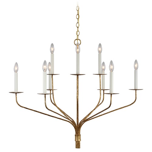 Ian K. Fowler Belfair Chandelier in Gilded Iron by Visual Comfort Signature