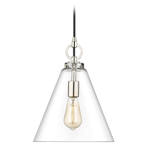 Z-Lite Harper Polished Nickel Pendant by Z-Lite 3034P11-PN