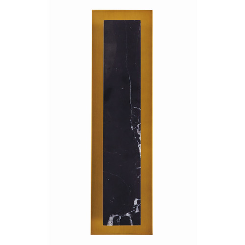 Ozona 18-Inch LED Sconce in Brass & Black Marble by Arteriors Home