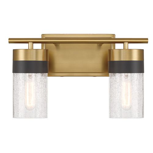 Brickell 14-Inch Bath Light in Warm Brass by Savoy House