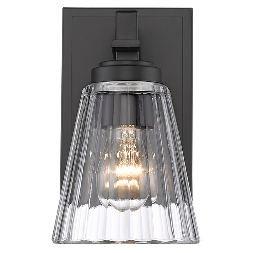 Z-Lite Lyna Matte Black Sconce