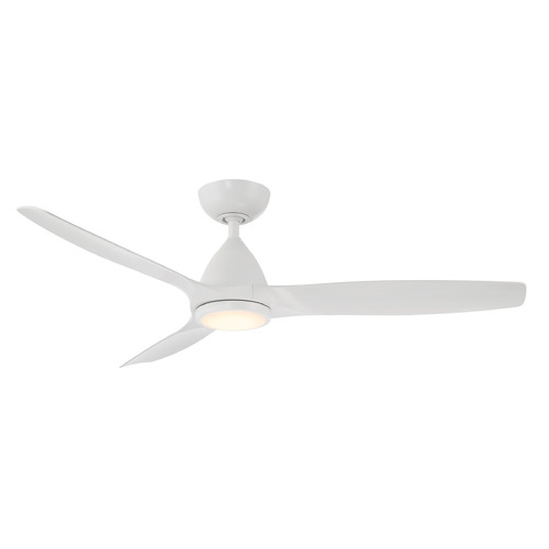 Modern Forms Skylark Matte White LED Ceiling Fan with Light