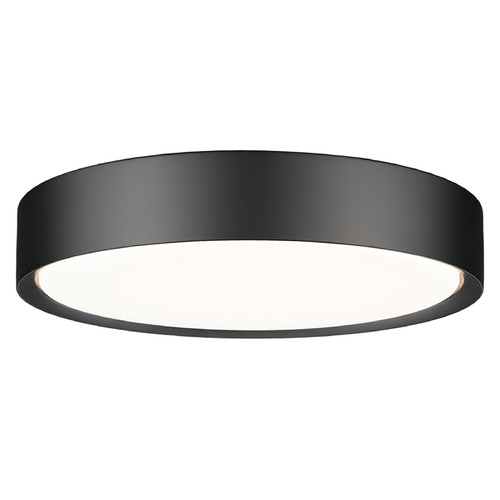 Z-Lite Kawan Matte Black LED Flushmount Light