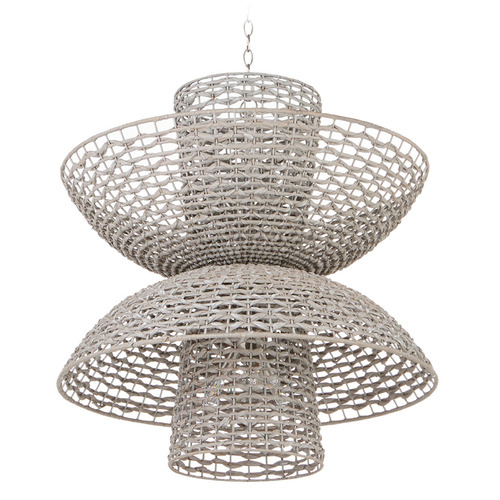 Cyan Design Masada Pale Grey and Nickel Chandelier