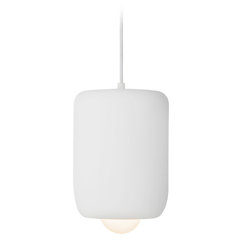 Kuzco Lighting Kuzco Lighting Hayden Antique White LED Mini-Pendant Light with Globe Shade PD68507-AW-UNV