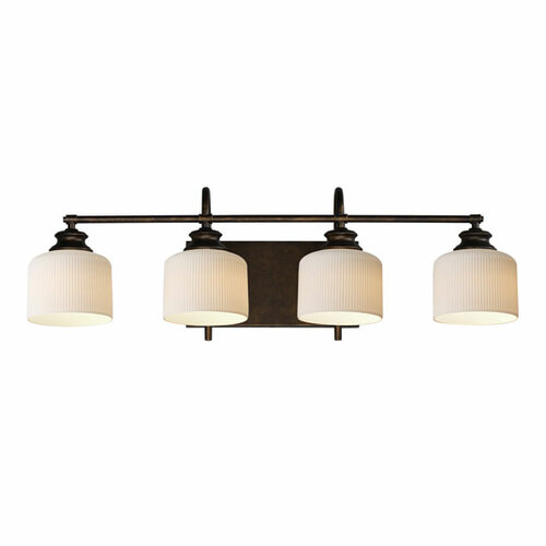 Bisque 4-Light Bath Light in Oil Rubbed Bronze by Maxim Lighting