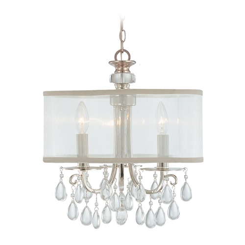 Hampton Crystal Chandelier in Polished Chrome by Crystorama Lighting
