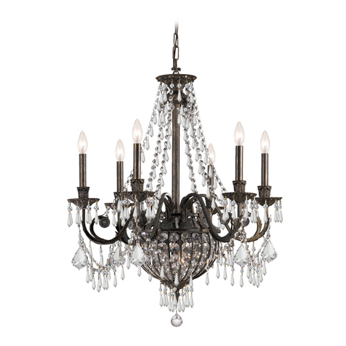 Crystorama Lighting Vanderbilt Crystal Chandelier in English Bronze by Crystorama Lighting 5166-EB-CL-MWP