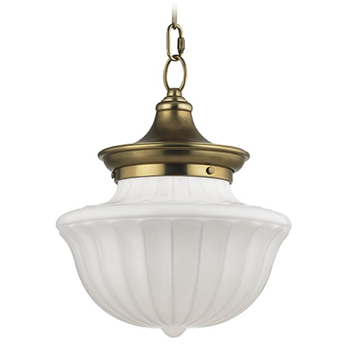 Dutchess Pendant in Aged Brass by Hudson Valley Lighting