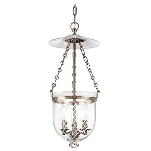 Hudson Valley Lighting Hudson Valley Lighting Hampton Historic Nickel Pendant Light with Bowl / Dome Shade 252-HN-C2