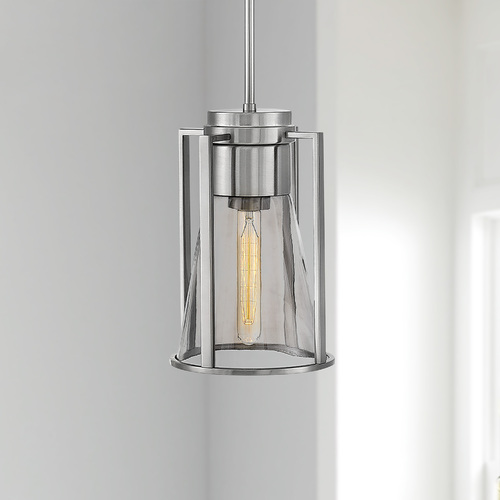 Hinkley Refinery 7.75-Inch Pendant in Brushed Nickel by Hinkley Lighting 63307BN-SM