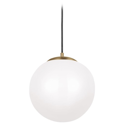 Visual Comfort Studio Collection Leo 14-Inch LED Pendant in Satin Brass 3000K by Visual Comfort Studio 602493S-848