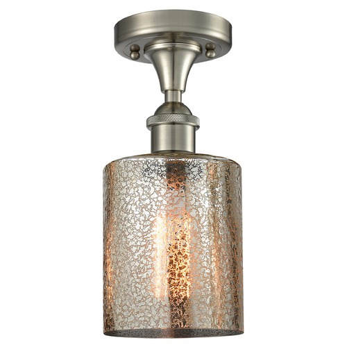 Innovations Lighting Innovations Lighting Cobbleskill Brushed Satin Nickel Semi-Flushmount Light 516-1C-SN-G116