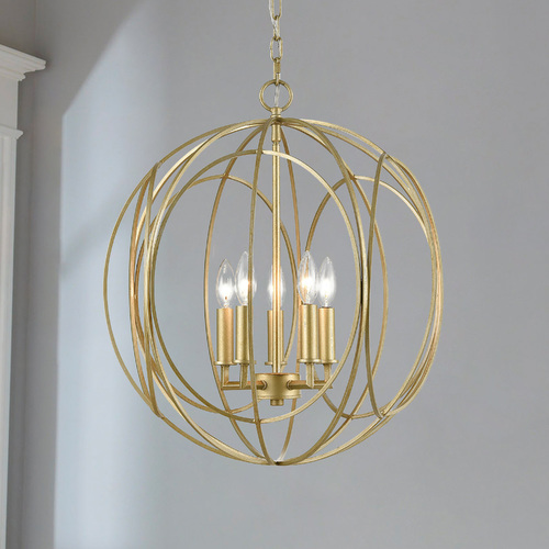 Elk Lighting Elk Lighting Loughton Golden Silver Mini-Chandelier 33416/5